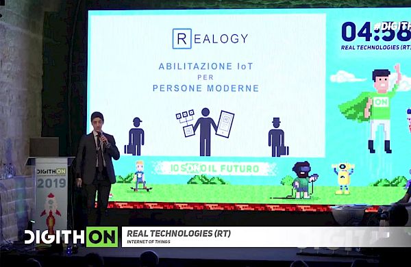 Presentazione di Realogy IoT durante DigithON 2019