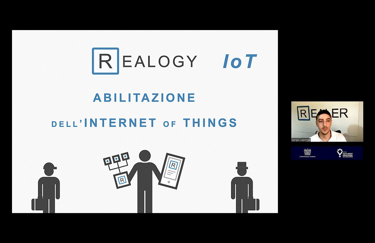 Presentazione di Realogy IoT durante Premio Best Practices 2022
